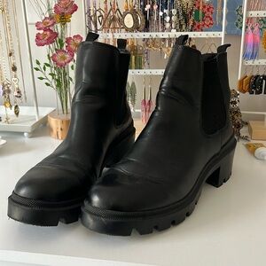 Black Heeled Ankle Boots